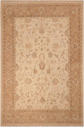 handmade Traditional Kafkaz Beige Lt. Brown Hand Knotted RECTANGLE 100% WOOL area rug 8 x 10